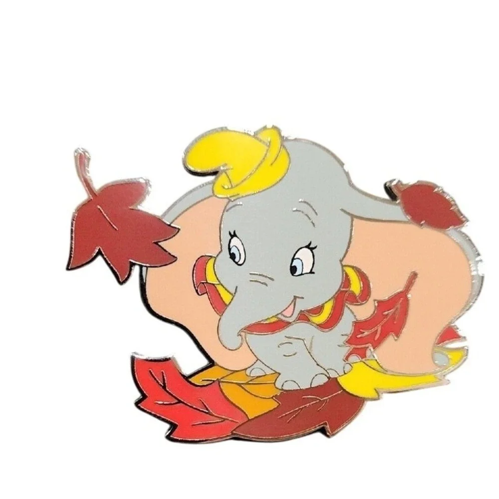 Disney Pin Dumbo Fall Leaves Leaf Autumn Elephant Paris Exclusive DLP 00034